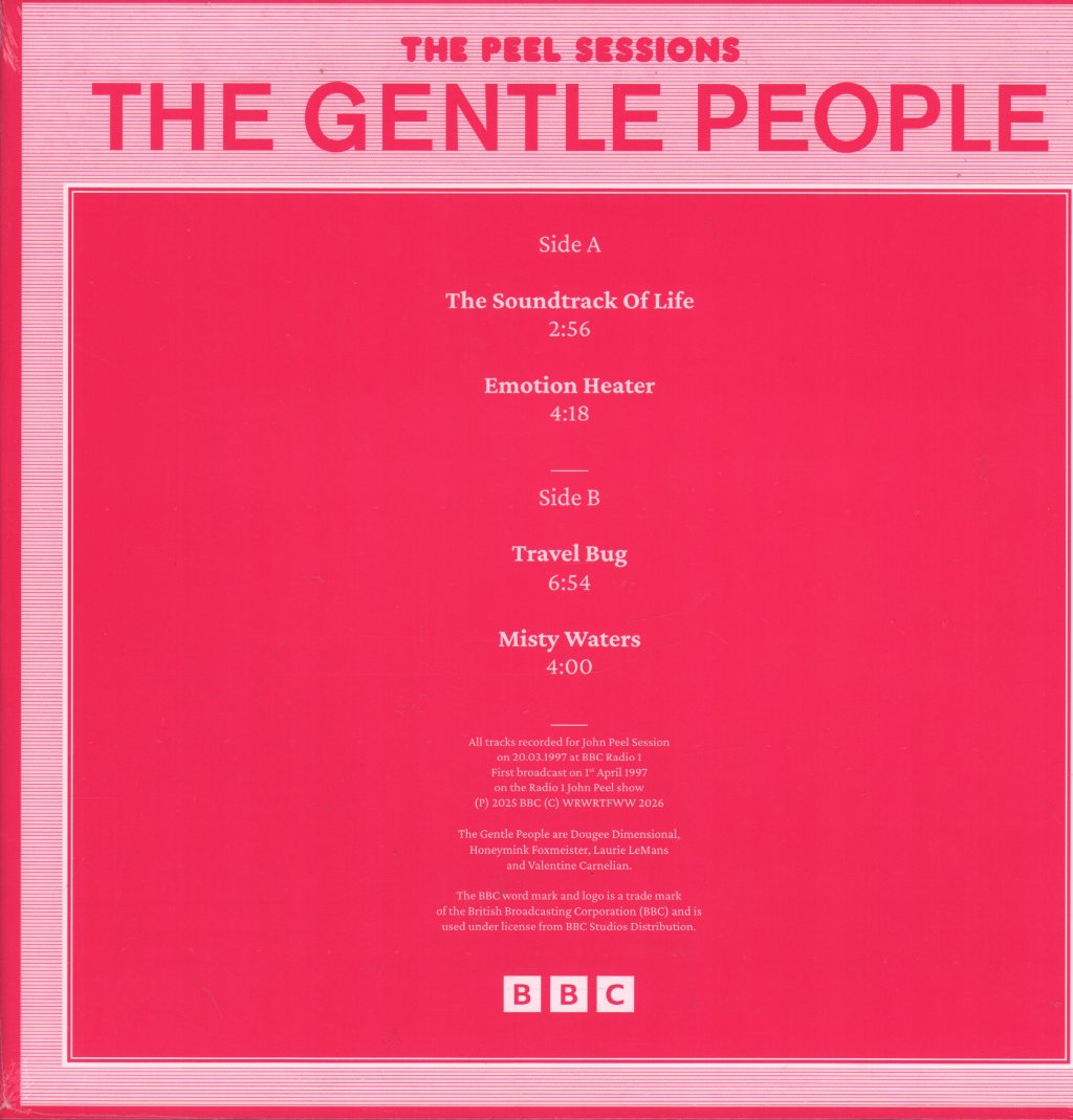 Gentle People - Peel Sessions EP - 12 Inch