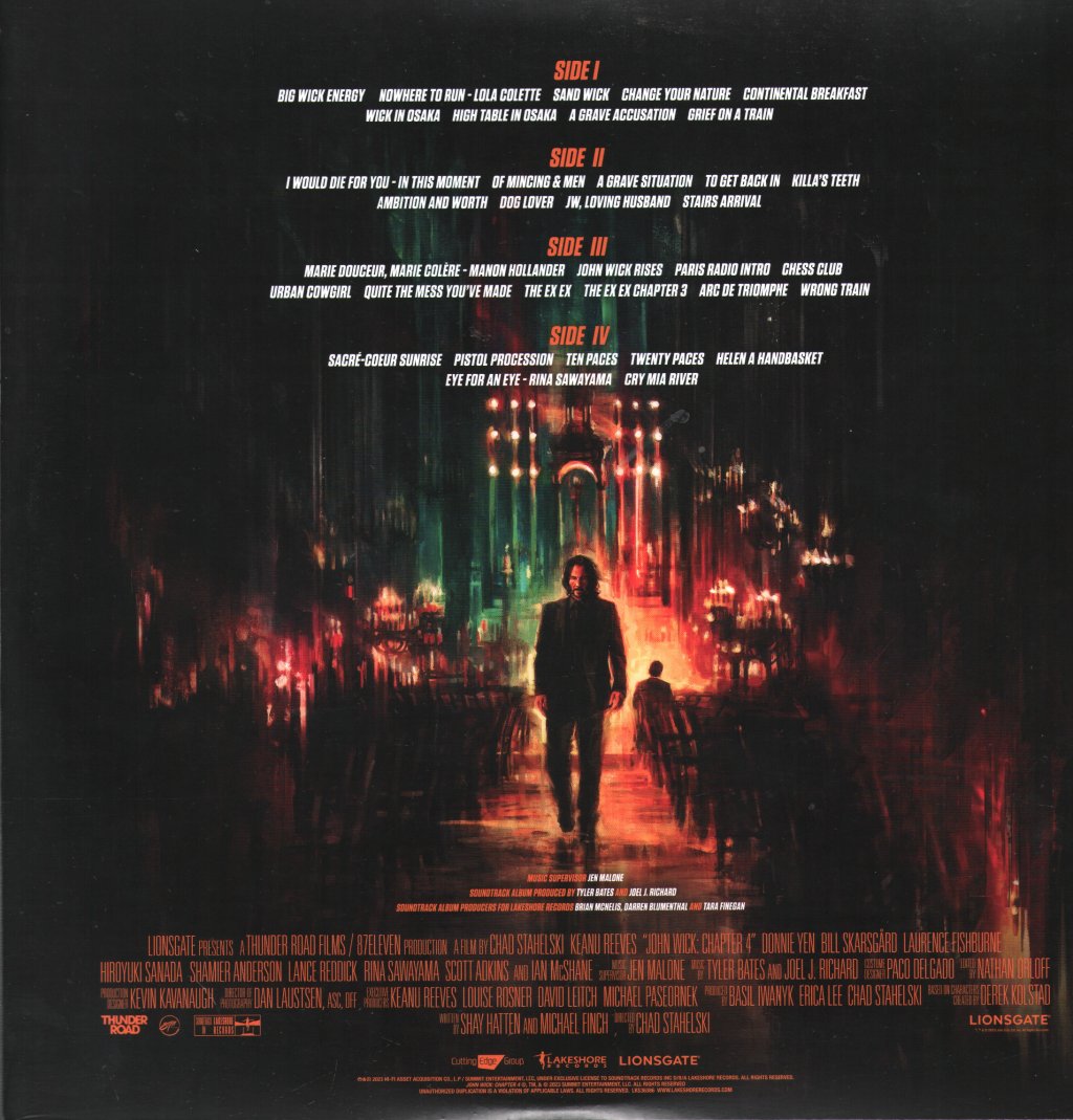 Tyler Bates And Joel J. Richard - John Wick: Chapter 4 - Double Lp