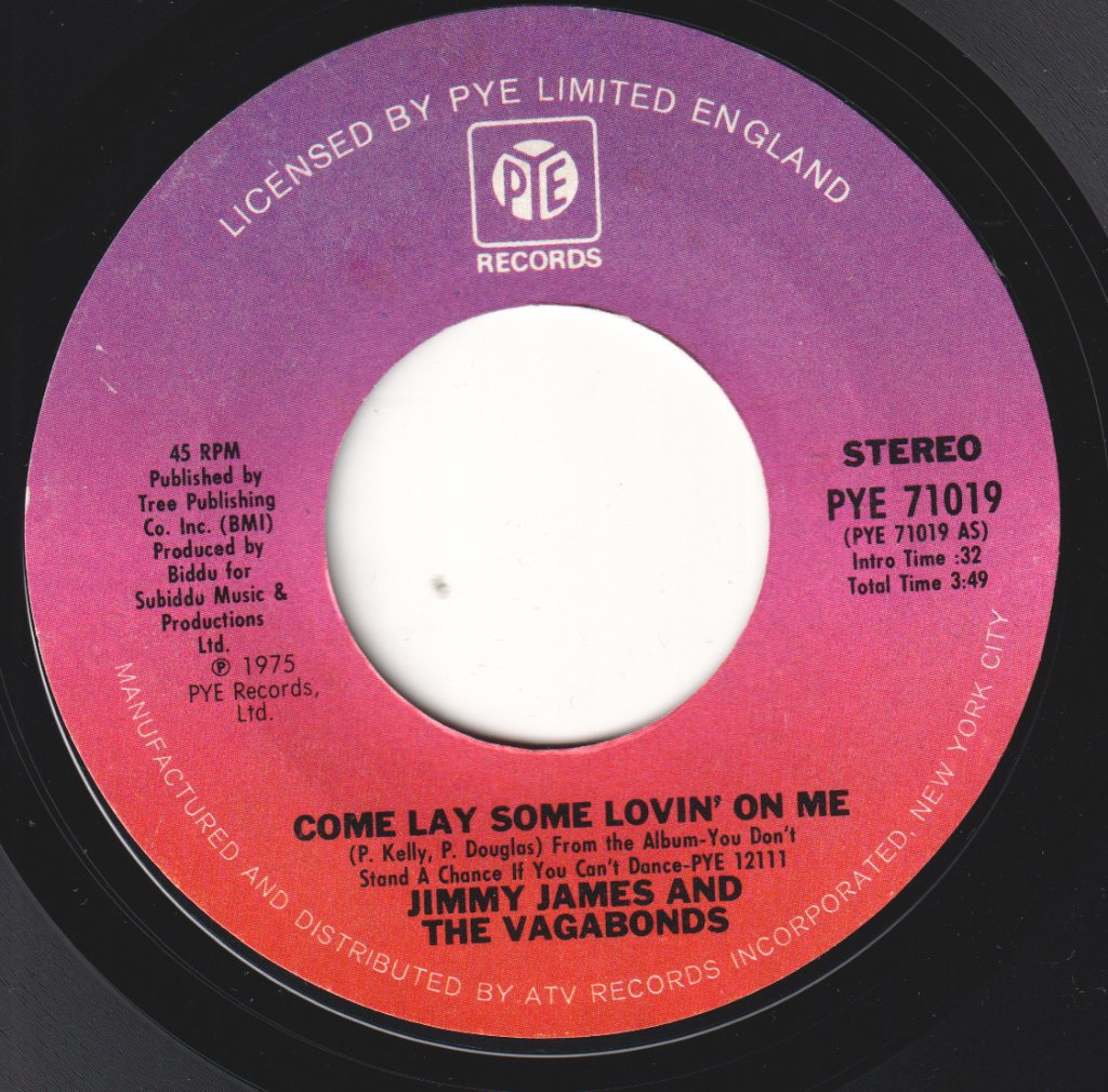 Jimmy James & The Vagabonds - Come Lay Some Lovin' On Me - 7 Inch