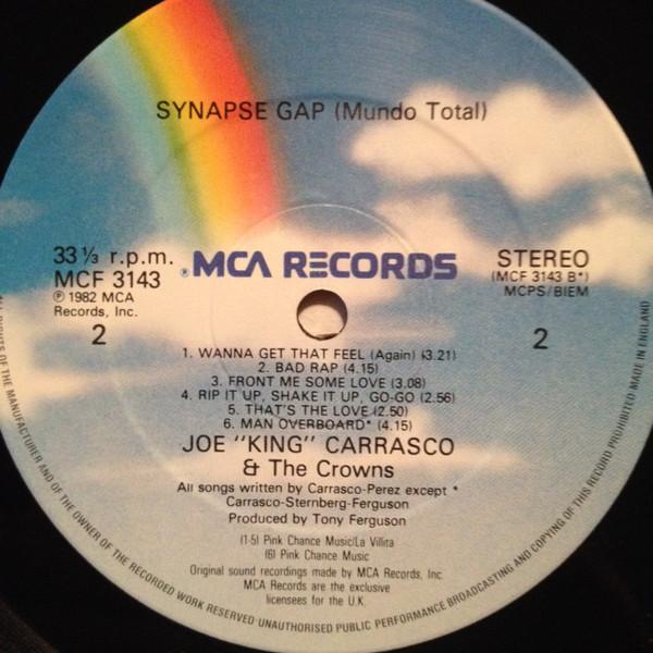 Joe King Carrasco And The Crowns - Synapse Gap Mundo Total - Lp