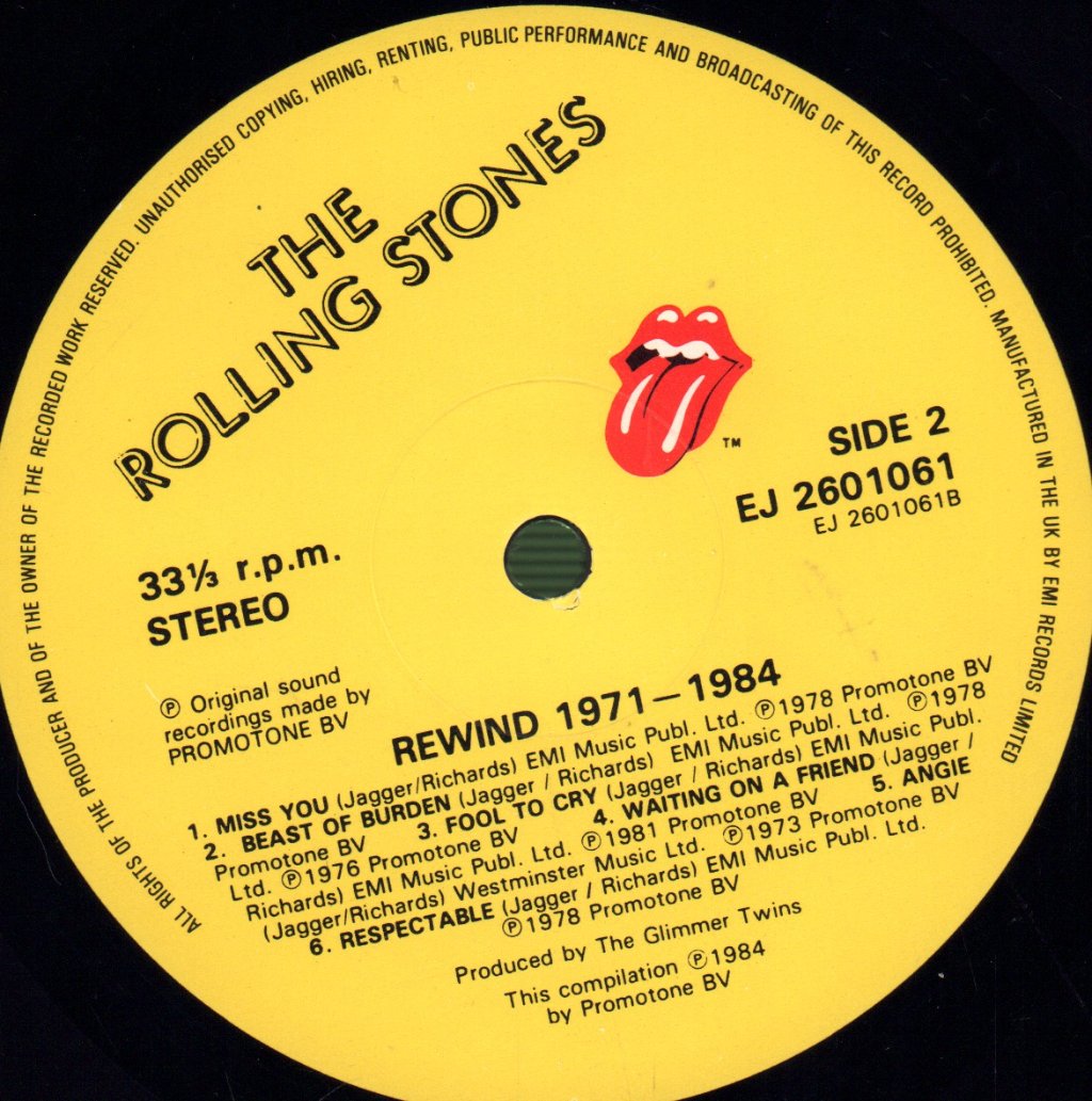 Rolling Stones - Rewind (1971-1984) - Lp