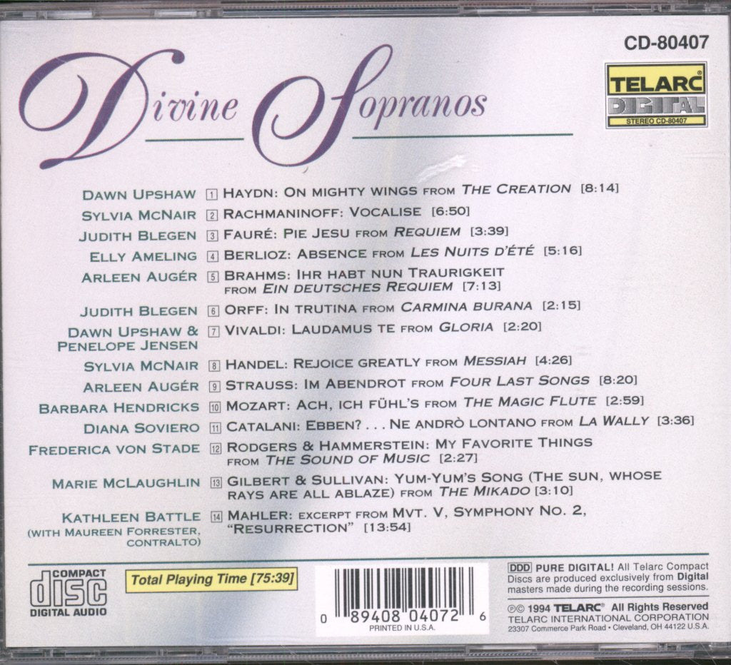 Various Artists - Divine Sopranos - Cd