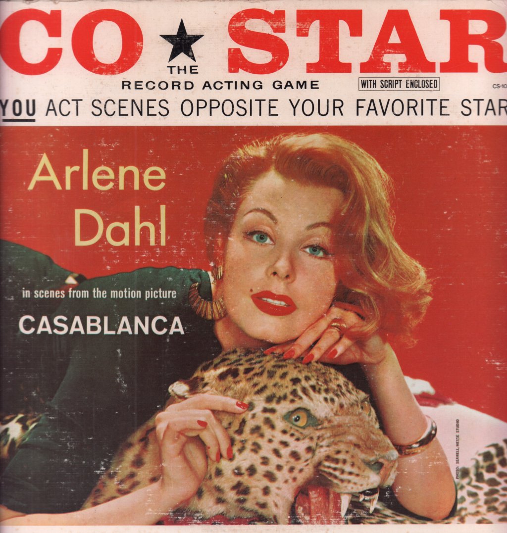 Arlene Dahl - Co Star The Record Acting Game Casablanca - Lp