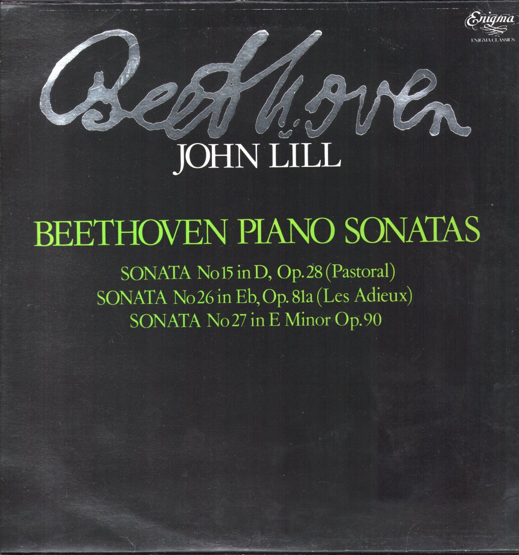 John Lill - Beethoven Piano Sonatas - No. 15 ("Pastoral")  / No. 26 ("Les Adieux") / No.27 - Lp