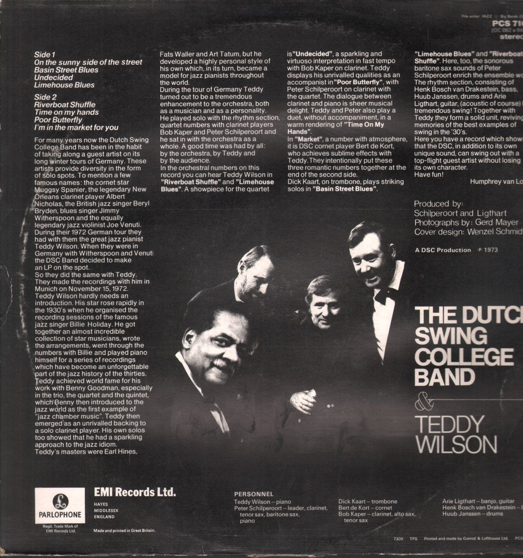 Dutch Swing College Band and Teddy Wilson - Dutch Swing College Band and Teddy Wilson - Lp
