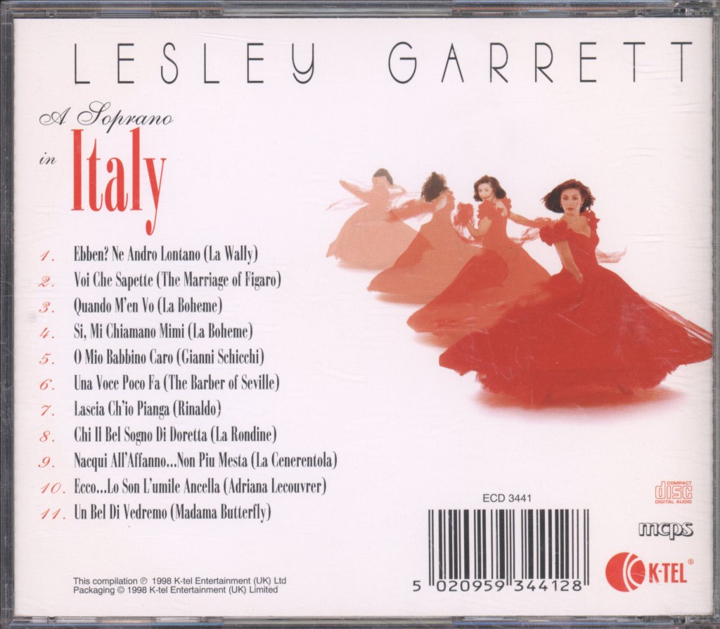 Lesley Garrett - A Soprano In Italy - Cd