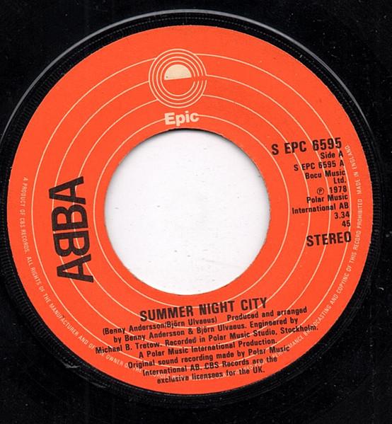 ABBA - Summer Night City - 7 Inch