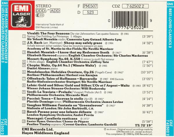 Various Artists - Best Loved Classics 3 - Cd