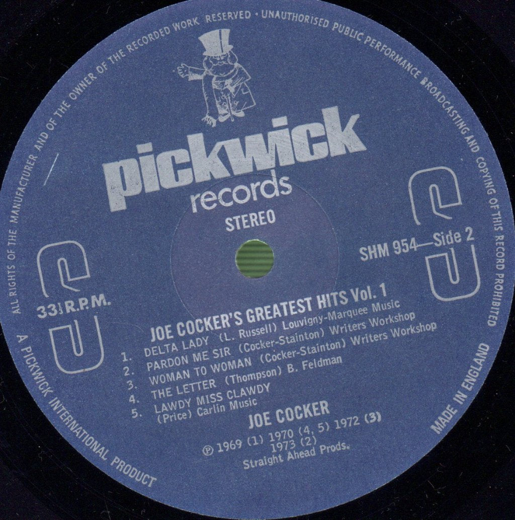 Joe Cocker - Greatest Hits Vol. 1 - Lp