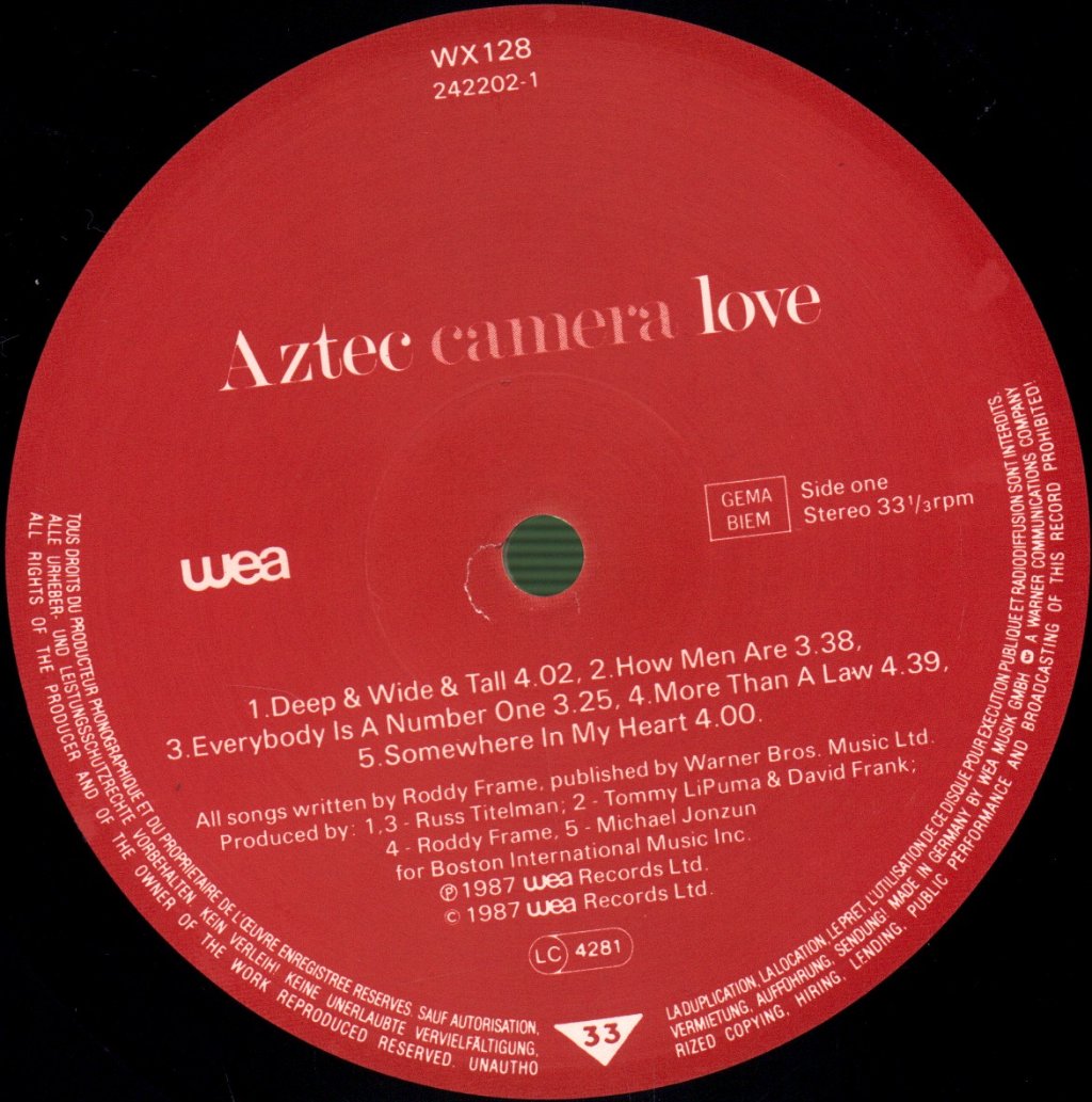 Aztec Camera - Love - Lp