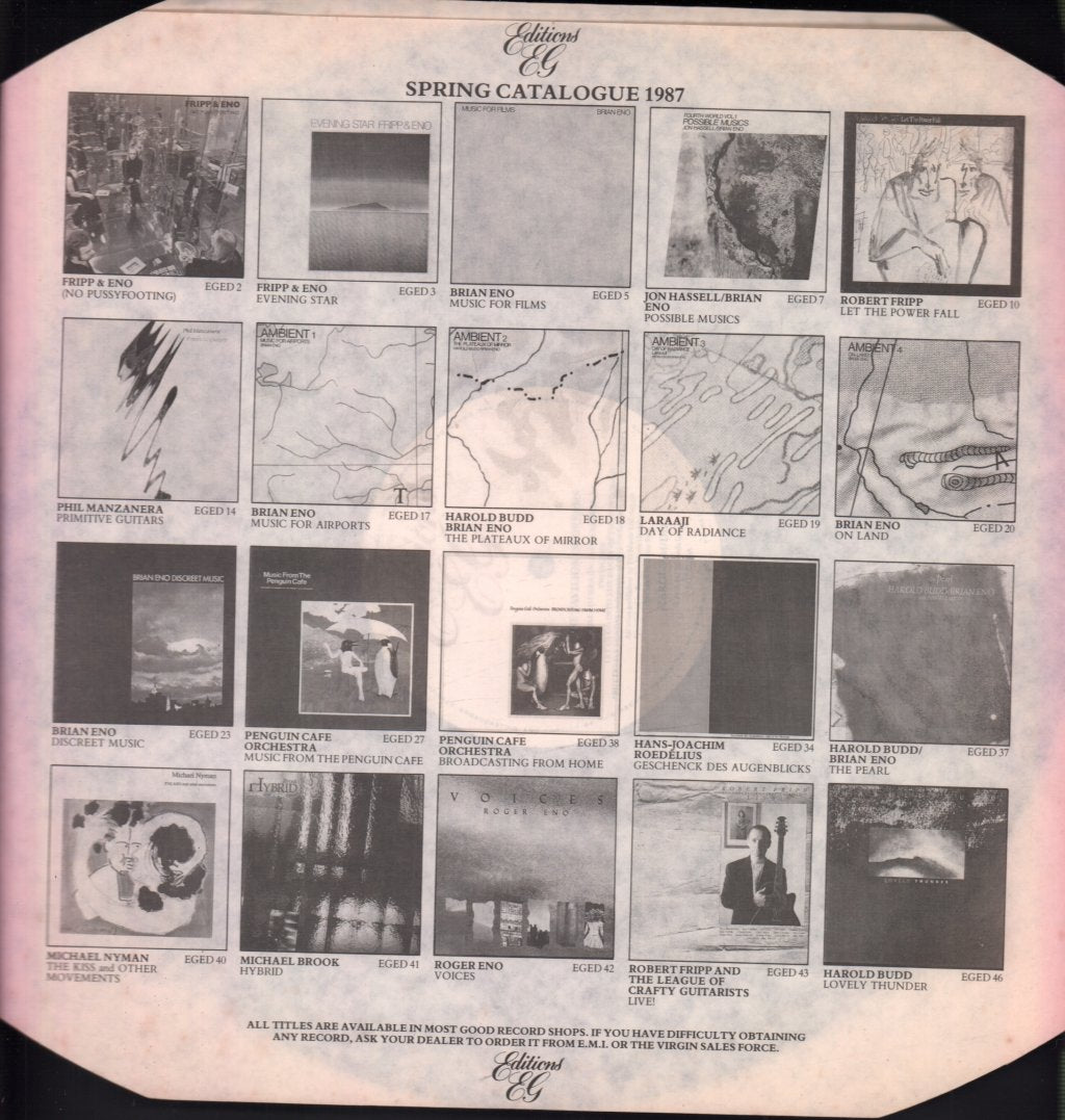 Harold Budd - Pavilion Of Dreams - Lp