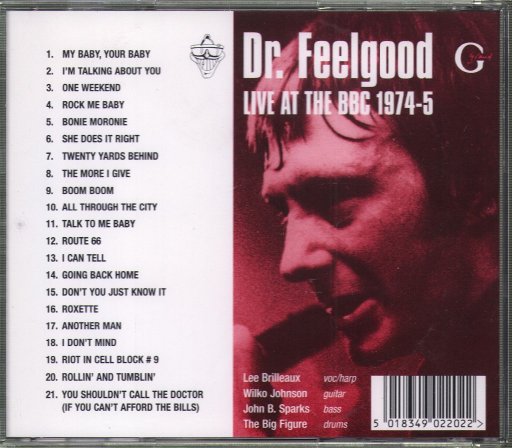 Dr. Feelgood - Live At The BBC 1974-5 - Cd