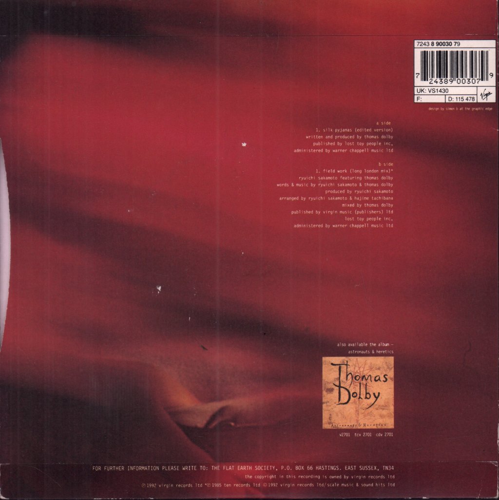 Thomas Dolby - Silk Pyjamas - 7 Inch