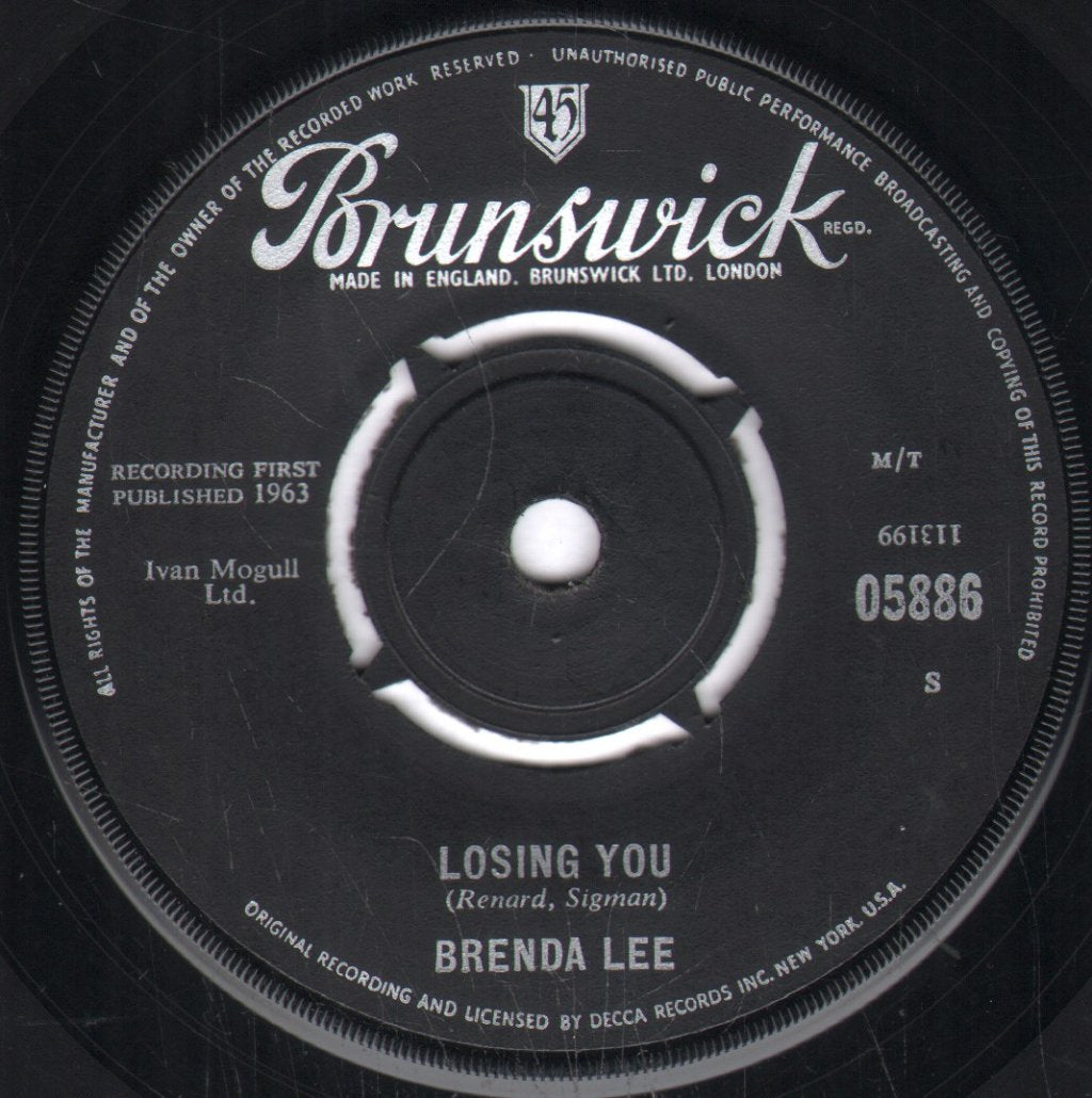 Brenda Lee - Losing You - 7 Inch
