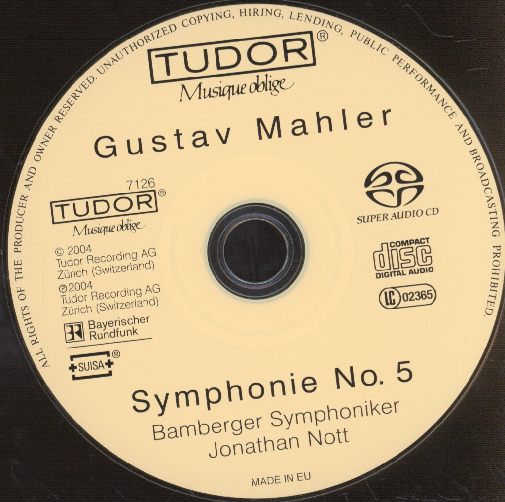 Bamberger Symphoniker, Jonathan Nott - Mahler - Symphonie No. 5 - Cd