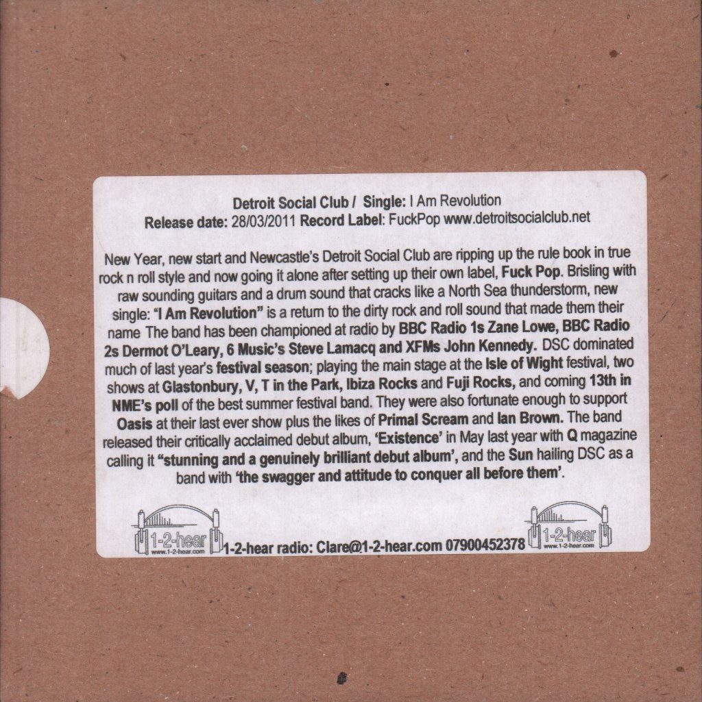 Detroit Social Club - I Am Revolution - Cdr