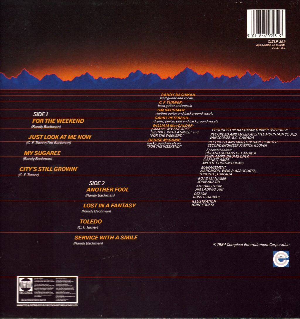 Bachman-Turner Overdrive - BTO - Lp