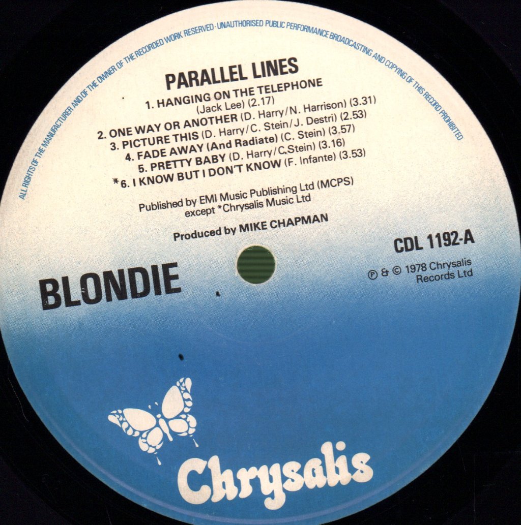 Blondie - Parallel Lines - Lp