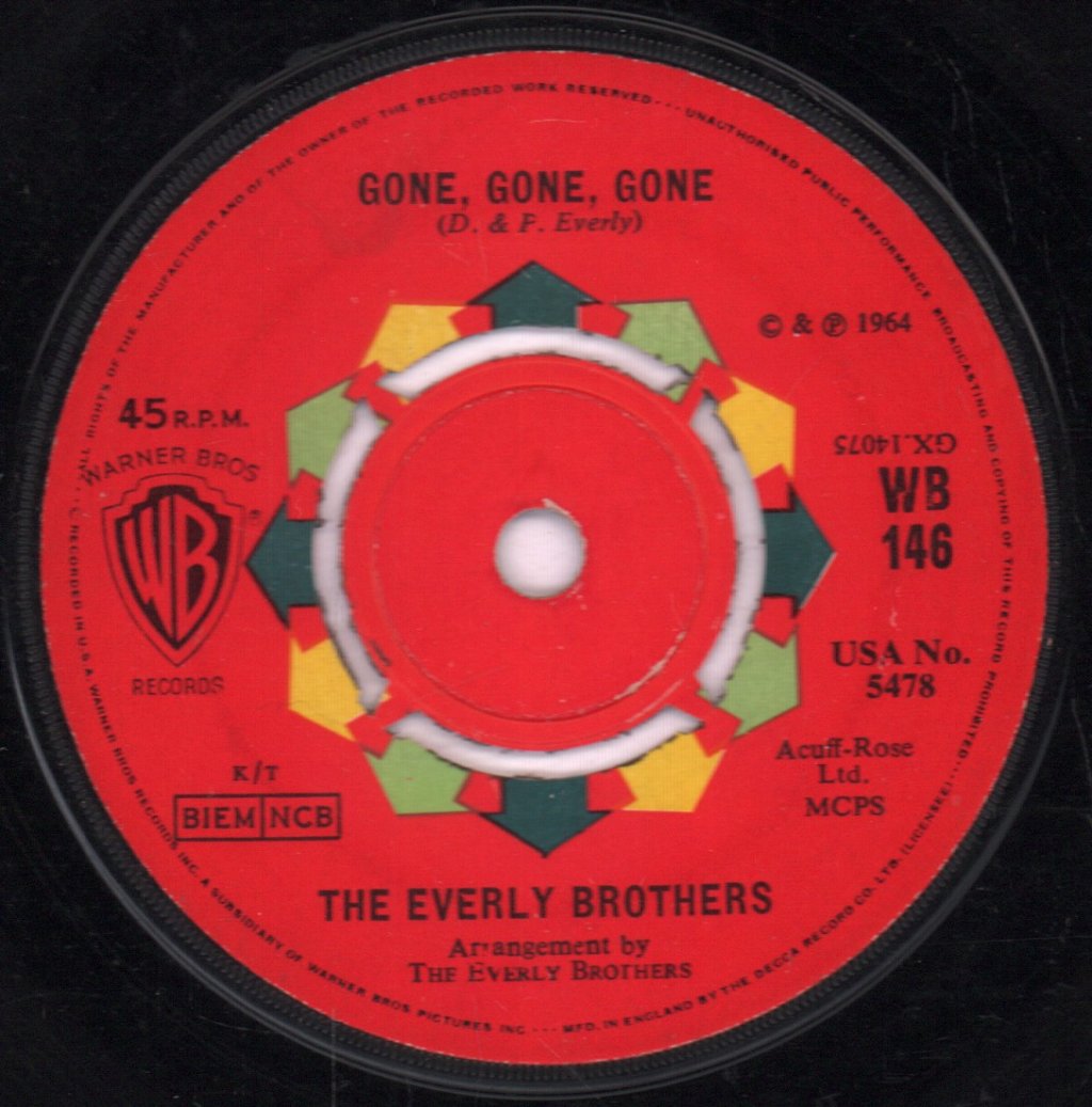 Everly Brothers - Gone Gone Gone - 7 Inch