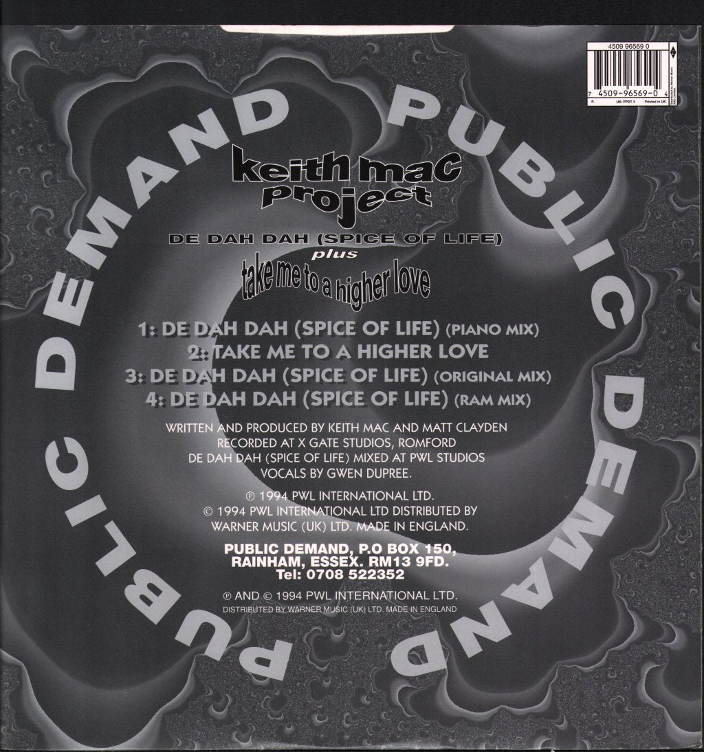 Keith Mac Project - De Dah Dah (Spice Of Life) - 12 Inch