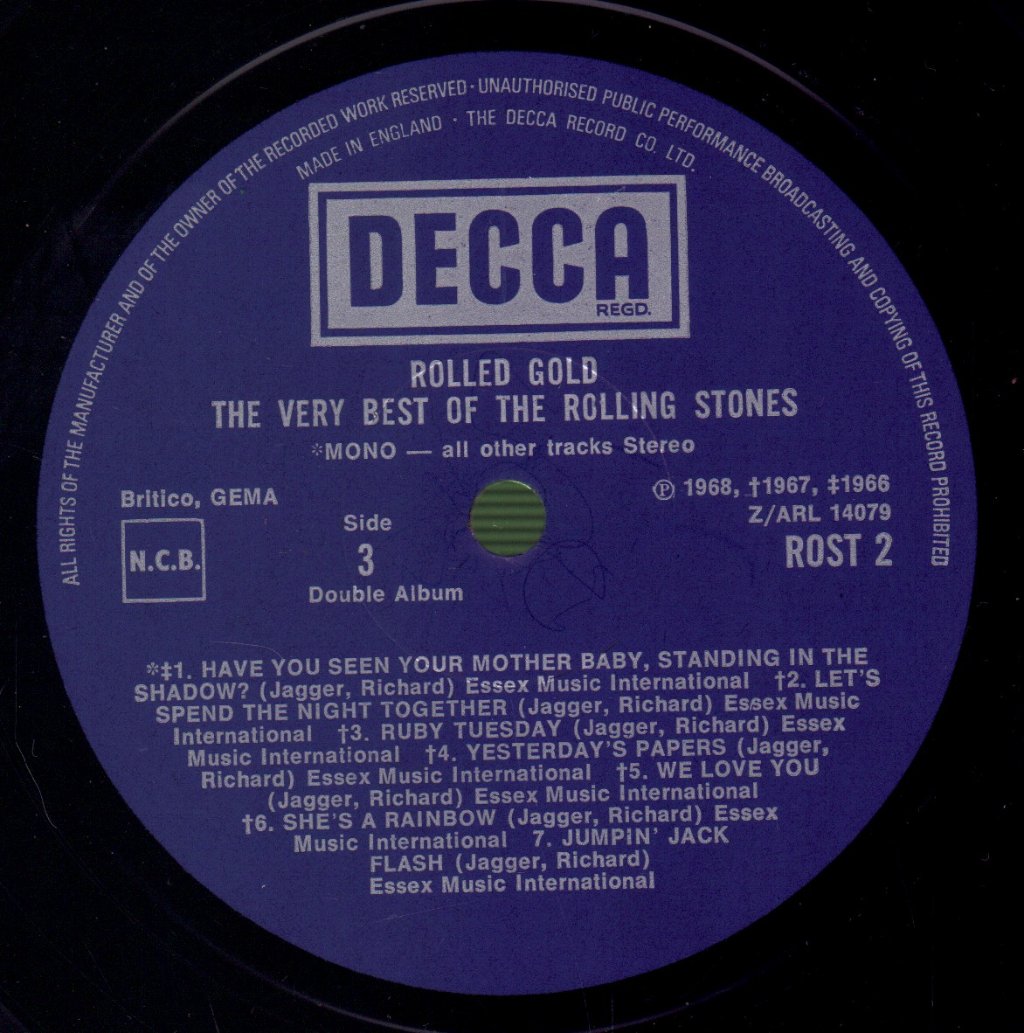 Rolling Stones - Rolled Gold - Double Lp