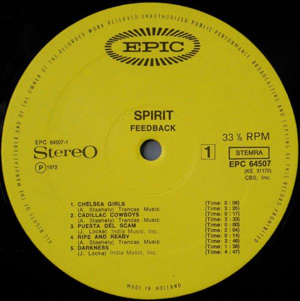 Spirit - Feedback - Lp