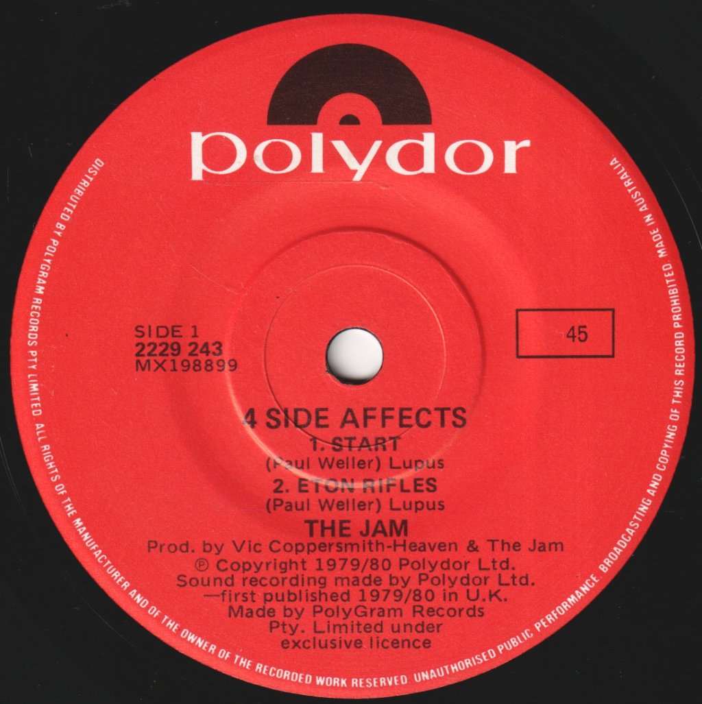 Jam - 4 Side Affects - 7 Inch