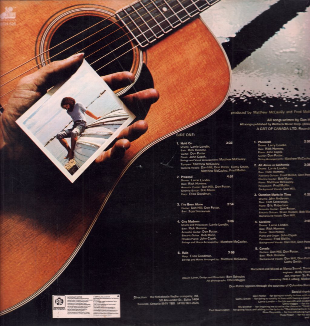 Dan Hill - Hold On - Lp