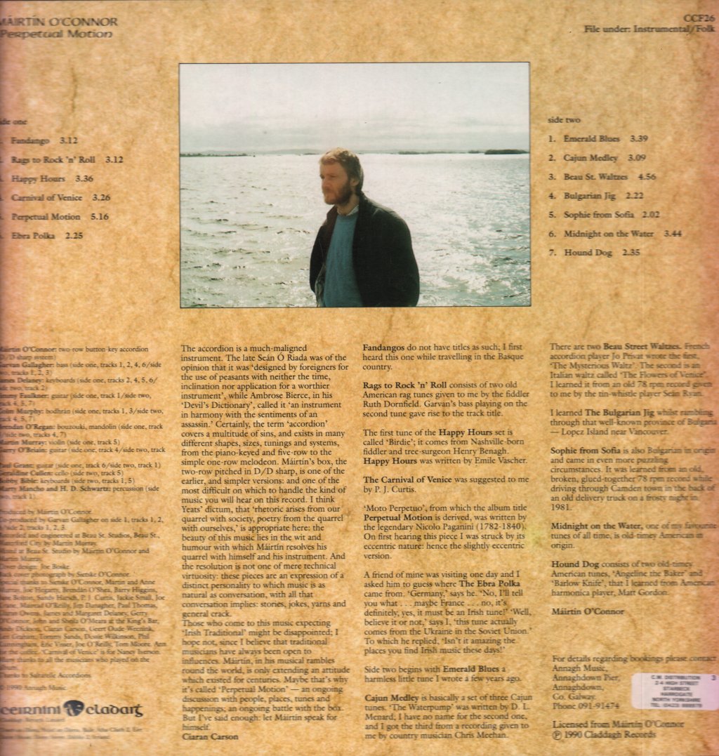 Mairtin O'connor - Perpetual Motion - Lp