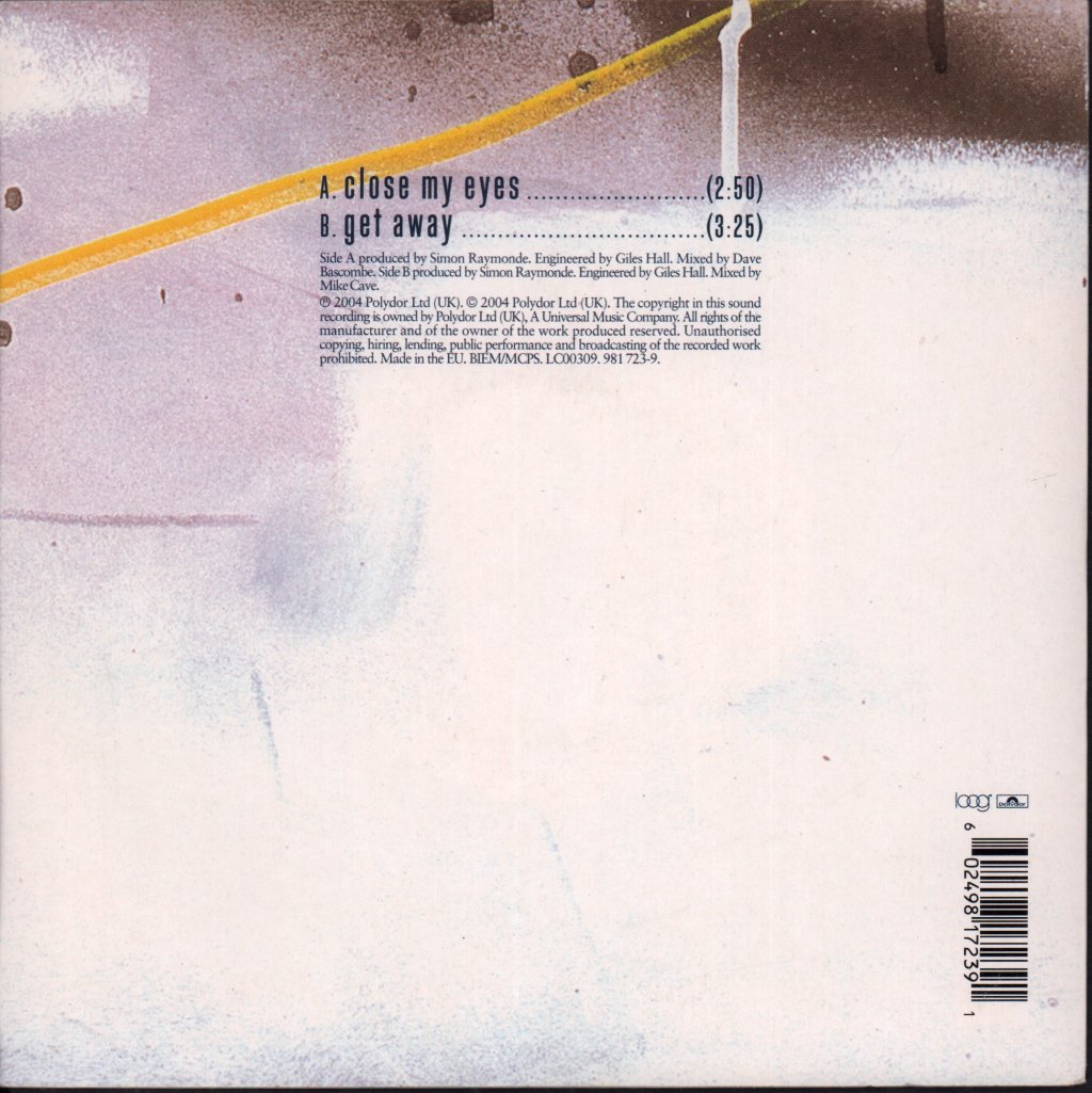 Open (2000'S Artist) - Close My Eyes - 7 Inch