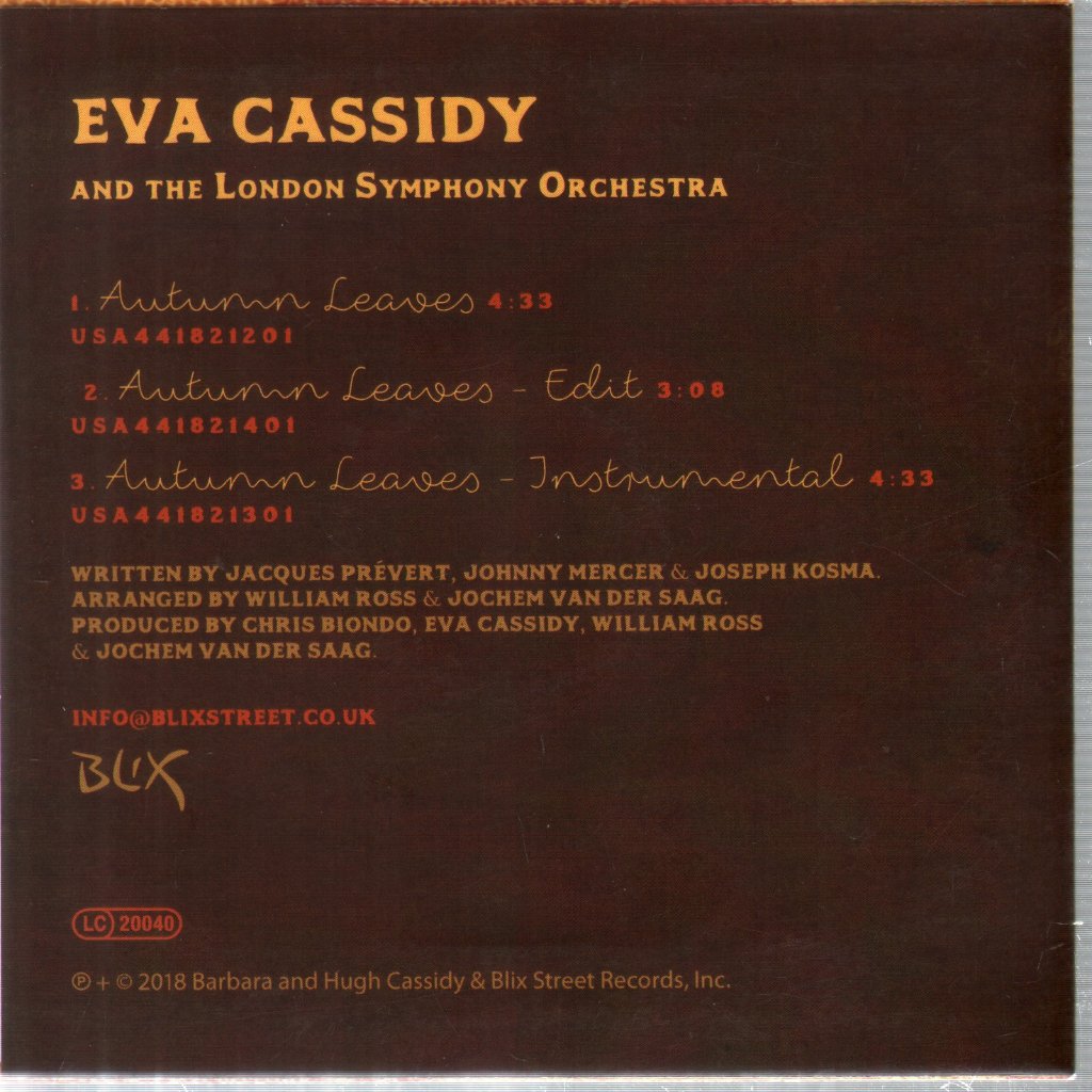 Eva Cassidy - Autumn Leaves - Cdr