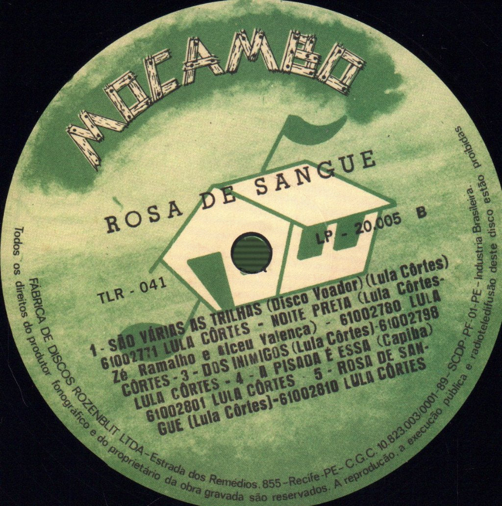 Lula Cortes - Rosa De Sangue - Lp