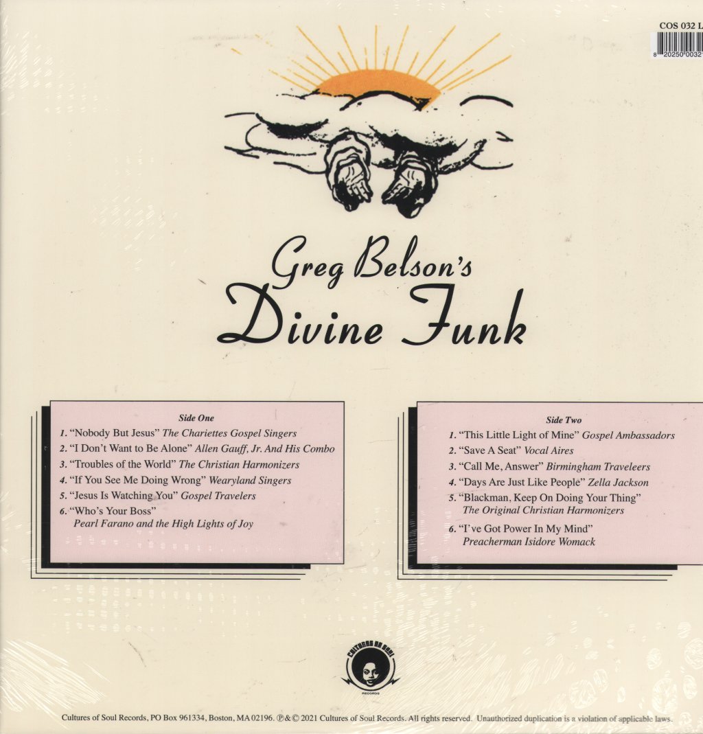 Various Artists - Greg Belson's Divine Funk - Lp