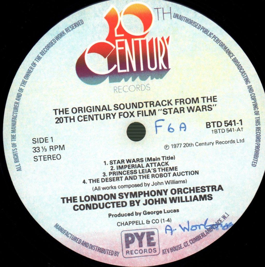 John Williams - Star Wars (Original Soundtrack) - Double Lp