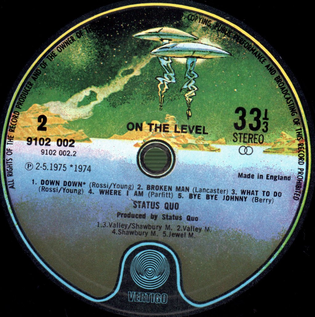 Status Quo - On The Level - Lp