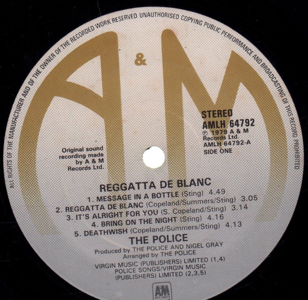 Police - Reggatta De Blanc - Lp