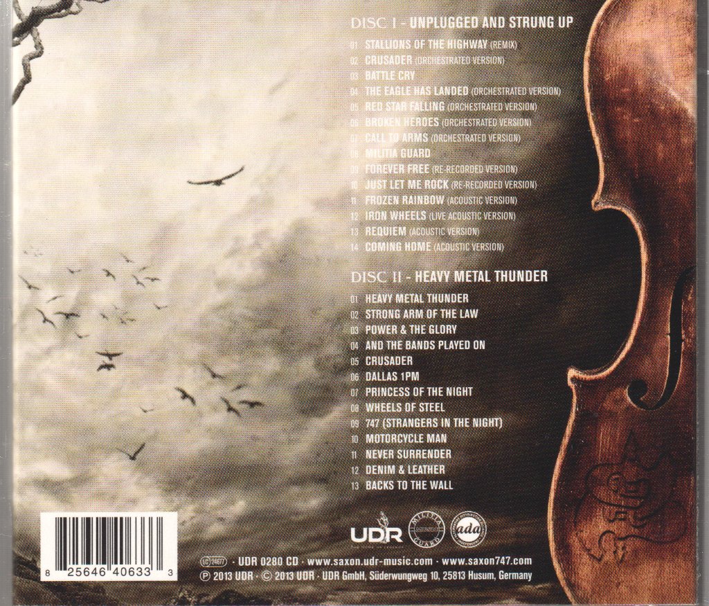 Saxon - Unplugged And Strung Up - Double Cd