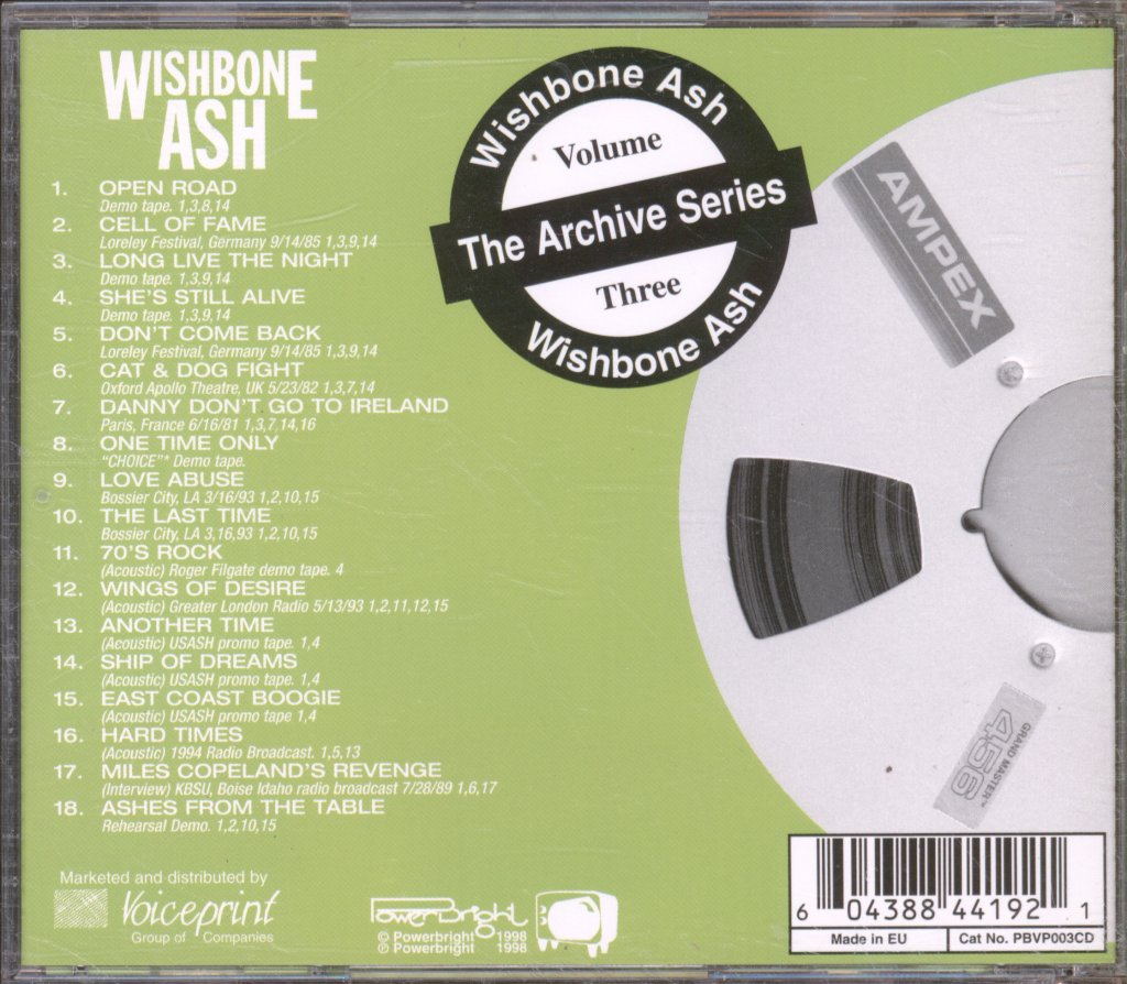 Wishbone Ash - From The Archives Volume 3 - Cd