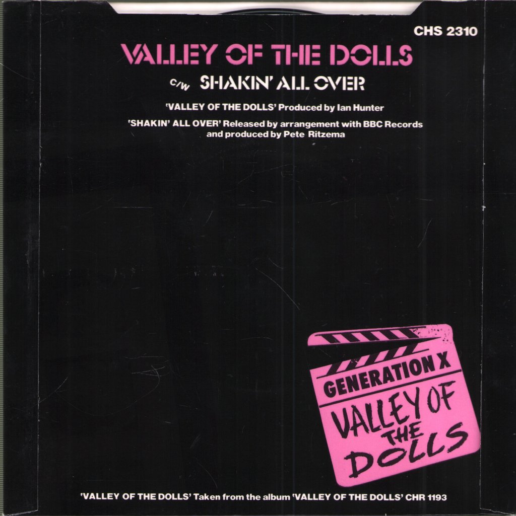 Generation X - Valley Of The Dolls - 7 Inch