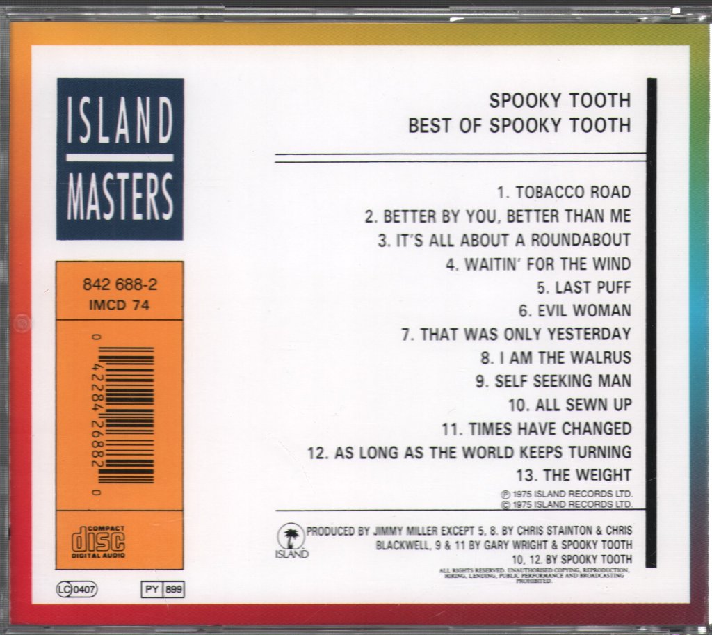 Spooky Tooth - Best Of Spooky Tooth - Cd