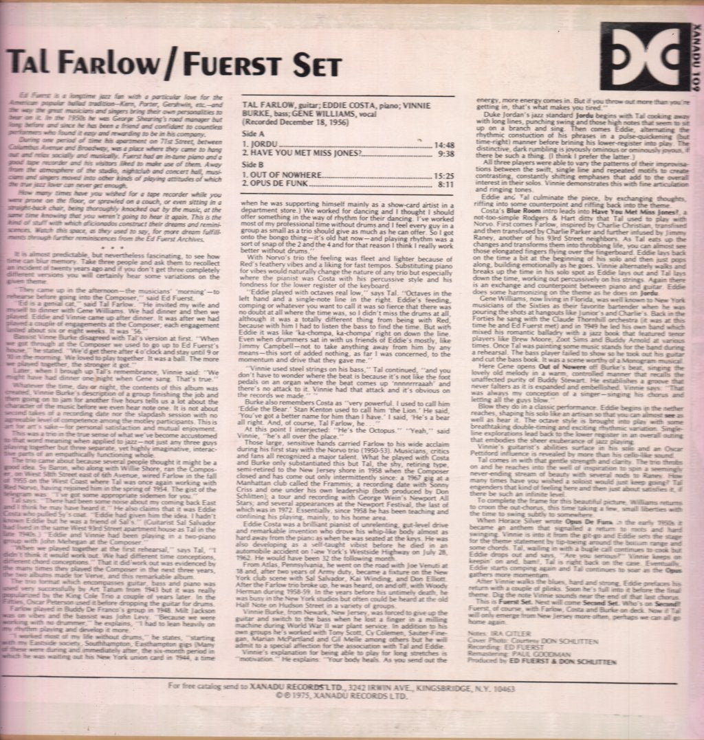 Tal Farlow - Fuerst Set - Lp