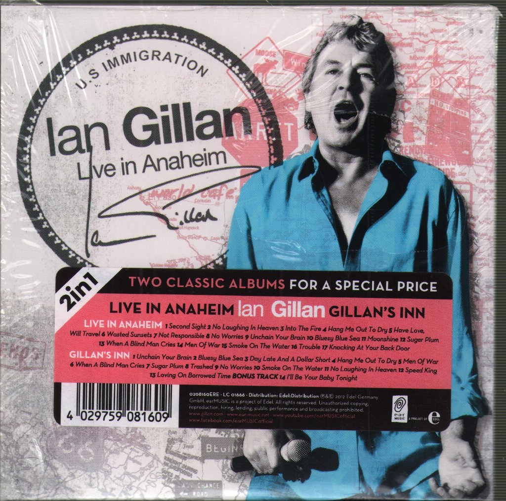 Ian Gillan - Live In Anaheim / Gillan's Inn - Double Cd