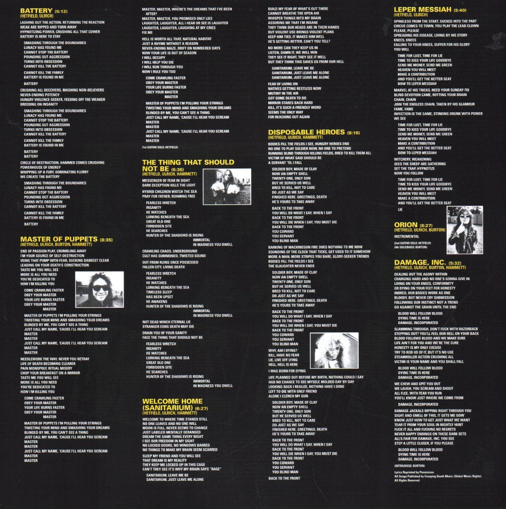 Metallica - Master of Puppets - Lp