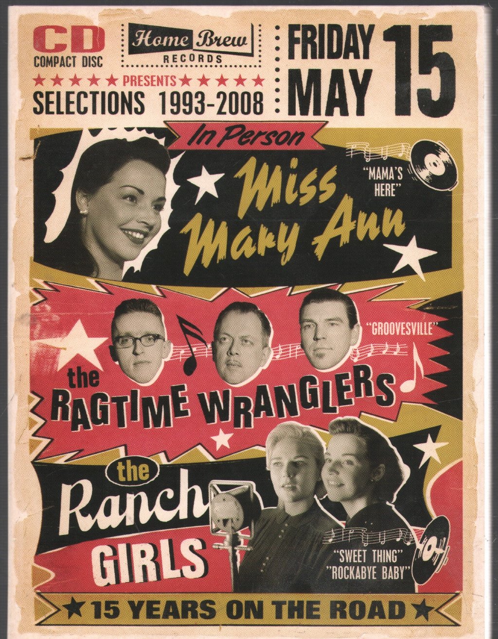 Miss Mary Ann / The Ragtime Wranglers / The Ranch Girls - Selections 1993-2008 : 15 Years On The Road - Cd