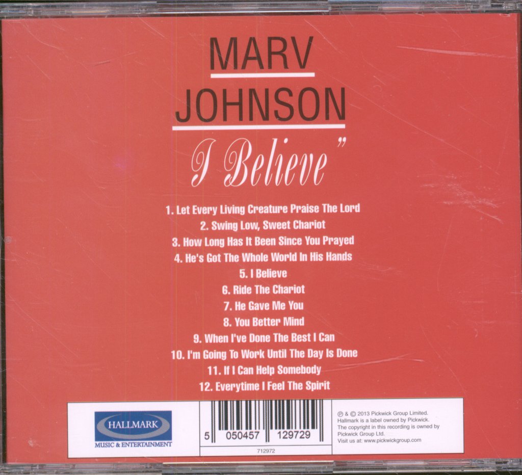Marv Johnson - I Believe - Cd