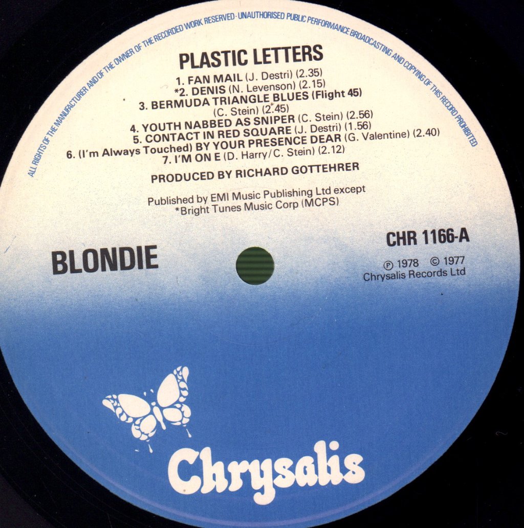 Blondie - Plastic Letters - Lp
