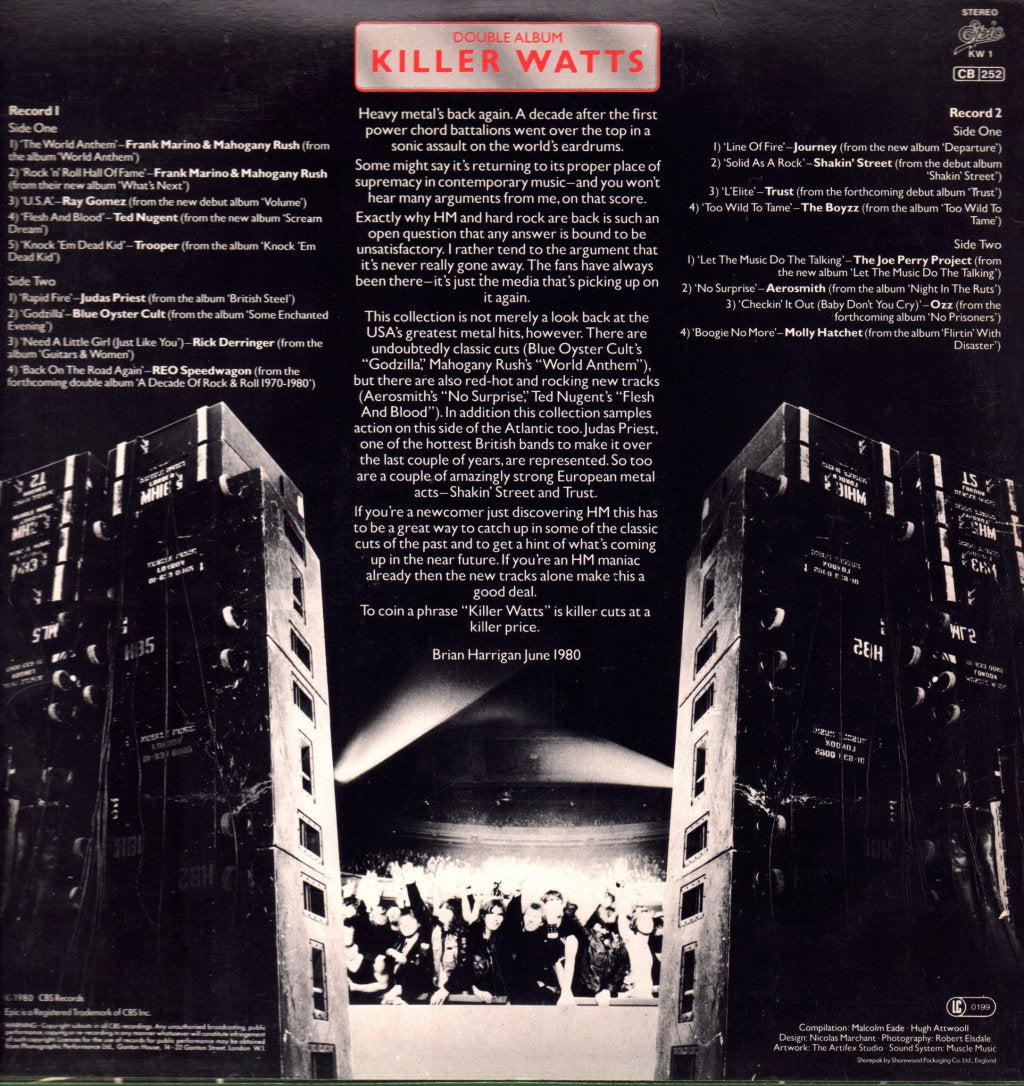 Various Artists - Killer Watts - Double Lp
