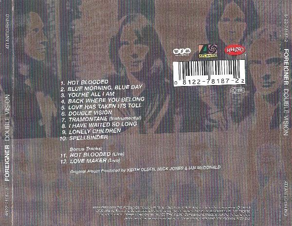 Foreigner - Double Vision - Cd