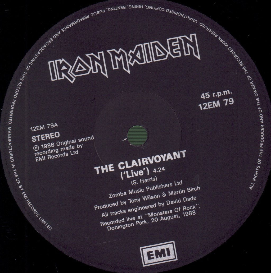 Iron Maiden - Clairvoyant - 12 Inch