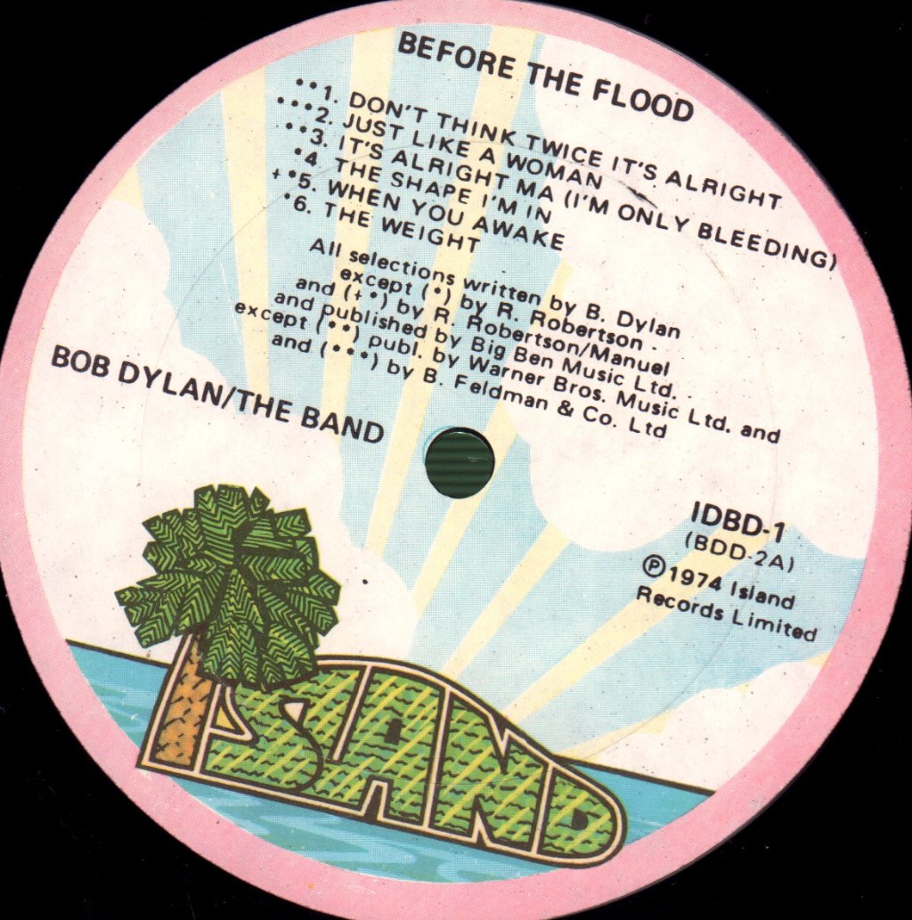 Bob Dylan/Band - Before The Flood - Double Lp